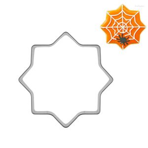 Stampi da forno 1pc Halloween Ragnatela Tagliabiscotti Acciaio inossidabile Stampo per biscotti fai-da-te Strumenti per decorare dessert