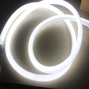 50M roll Whole led flex neon rope Waterproof flexible 24v round soft tube 16mm Single color smd strip329O