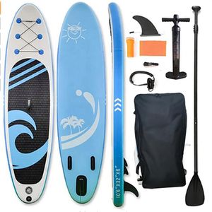 320x82x15cm Uppblåsbar surfbräda SUP -bräde Stand Up Isup för vatten surfing fiske yoga med tillbehör252d