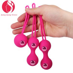 Vibratorer säkerhet silikon ben wa bollar sex leksak kvinnor vaginal åtdragning sport porslin kegel boll vibrator bäcken geisha anal pärla 230719