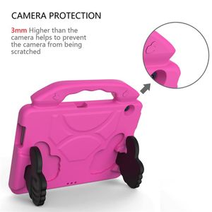 Para huawei mediapad t3 10 9 6 polegadas material eva infantil capa protetora anti queda shell com suporte de polegar 291l