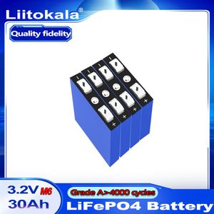 8PCS Liitokala 3 2V 30AH LifePO4バッテリーリチウムリン酸プリズム太陽電池
