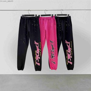 Herrbyxor herrbyxor herr byxor spindel web 555555 sweatpants män kvinnor 1 högkvalitativ pufftryck sp5der byxor tunga fabrikers hiphop joggers 230317 z230801