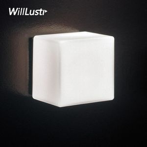 Willlustrust Itre Cubi Wall Sconce Lampa ufficio stile Design Modern Light El Restaurant Doorway Ganek Vanity Lighting