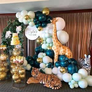 108ps Blicans Balloons Garland Kit Jungle Safari Safari Theme Party Supplies Favors Kids Boys День рождения декорирование душа 2644