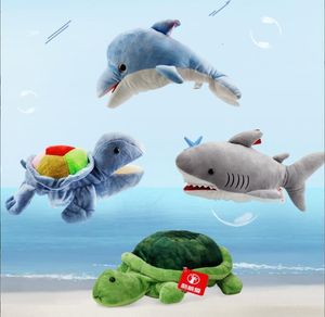 Puppets Plush Hand Puppet Dolphin Tortoise for Baby Kids Learning Story Plush Puppet Toy Birthday Party Gift 230719