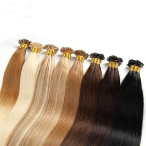 Remy Pre Bonded Fusion Hair Flat Tip Hair Extension 1g strand 50g one bundle261x