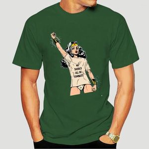 Мужские рубашки феминистские женщины права на футболка с феминистской футболкой Grl Pwr Harajuku Ullzang Foot Powers 90-х