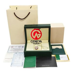 Смотреть коробки Top Luxury Watch Green Box Papers Подарочная кожаная карточка пакета 0 8 кг для аксессуаров Rolex207S