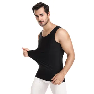 Camicia a compressione toracica da uomo per nascondere la ginecomastia Moobs Abs Slim Shapewear