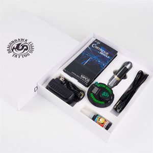 Kit de tatuagem Dragonhawk caneta motorizada rotativa aerofólio fonte de alimentação cartucho agulhas 258q