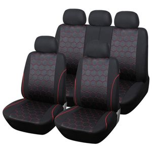 Capa de assento de carro universal Siamese Pu Leather Double Front Seats Covers Fittings Sedans Auto Interior Accessories Protector F-06240u