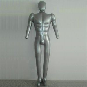 2023 Uppblåsbar sömnadsskylt för kläder manlig realistisk inflation Torso PVC Full Body Doll Model Maniquis Para Ropa M00357289V