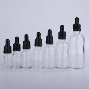 Wholesale Glass Empty Dropper Bottle For Eliquid Essential Oil with Tamper Evident Lids Lehuc