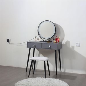 Mobília do quarto Cômoda quarto moderno minimalista pequeno apartamento armário de maquiagem armazenamento 70CM luz líquida de luxo vermelho mesa ins 268L