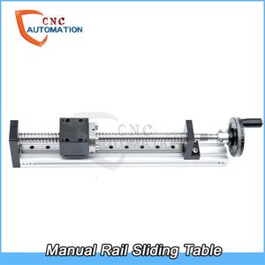 BALLSCREW MANUAL RAIL SLIDD TABLE HANDHUND MED LOCK ENHET SFU1605 BALLSCREW Cross Slide Motion Linear Guide CNC DIY2595