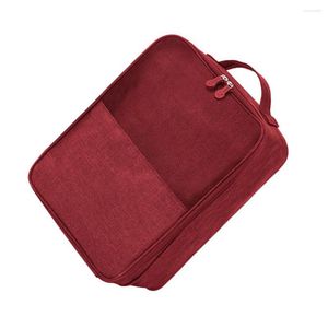 Storage Bags Shoes Bag Sack Home Supplies Waterproof Compact Size Travelling Fittings Convenience Travel Purple