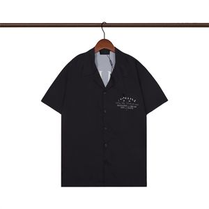 #2 고품질 디자이너 남성 캐주얼 셔츠 Burbereys Mens Camisas de Hombre 패션 기하학적 수표 인쇄 짧은 슬리브 옷깃 비즈니스 다목적 M-3XL 017