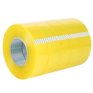 4 Rolls Carton Uszczelnienie przezroczyste pakowanie pudełka- 2 mil-2 cala x 33 jardów biuro folia klejąca taśmą Podarunek Wstążka Wstążka 301M