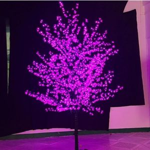 1 8M 6ft LED azul Árvore de flor de cerejeira ao ar livre caminho de jardim feriado natal ano novo decoração de casamento leve184e