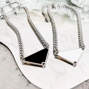 Wholesale Pendant Necklace Fashion for Man Woman Inverted Triangle Letter Designers Brand Jewelry Clavicle Chain Necklaces G237201C