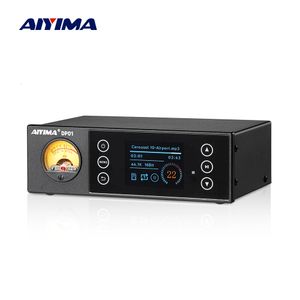 Fones de ouvido AIYIMA Audio DP01 Digital Player USB Preamp OLED Lossless MP3 Music Coaxial Optical DSP256 Decoding Preamplifier 230801