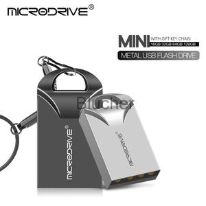 Minnekort USB Stick Mini Metal USB Flash Drives 32 GB 64 GB Tiny Pen Drive Flash Card Pendrives USB Memory Stick U Disk för bilmusik X0720