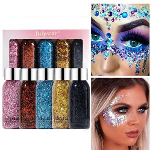Body Glitter Hair Gel Festival Cosmetic Sequins Sparkling Decoration Makeup For Party Halloween 230719