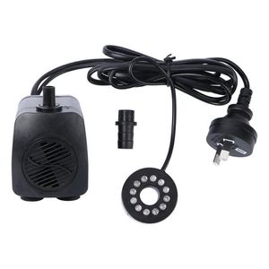 800L H 15W Tauchpumpe Mini Leistungsstarke Wasser mit Netzkabel und LED-Licht für Aquarium Brunnen Teiche A Luftpumpen 256f