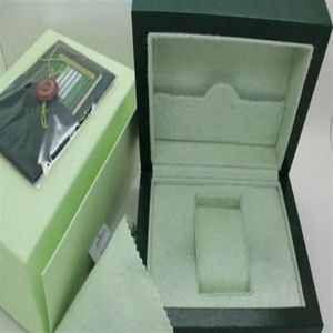 Mens Watch Box Inner Outer Mans Watches Papers Card Wallet Boxescases Men Rol Green Box 227o