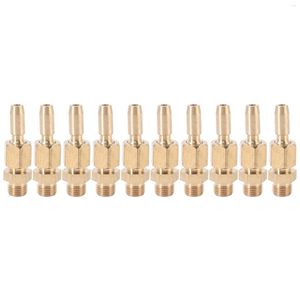 Garden Decorations 10Pcs 1/8 Inch DN6 Brass Gushing Spray Water Fountain Nozzles Universal Curtain Nozzle Landscape