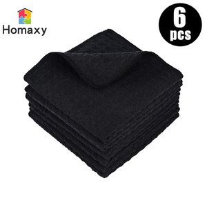 Cleaning Cloths Homaxy 4 6Pcs Kitchen Cleaning Towel Cotton Cleaning Cloth Dishcloth Absorbent Non-stick Oil Rags Pot Dish Washing Wipe Cloth 230720