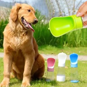 New Portable Pet Outdoor Water Bottle Feeder Large Capacity Dog Cat Travel Feeding Food Drinking Waters Bottle Inventory Wholesale B0711 LL