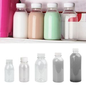 Storage Bottles 5PCS Plastic Household Juice Milk Water Transparent Empty Beverage Drinking Split Bottle