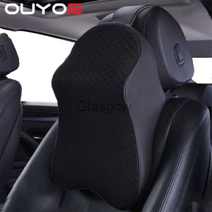 Seat Cushions Car Neck Pillow Adjustable Head Restraint 3D Memory Foam Auto Headrest Travel Pillow Neck Support Holder Seat Covers Car Styling x0720 x0721 x0721