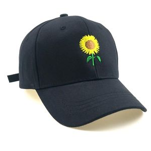 Boné de beisebol Unissex Sun Flower bordado Dad Hat Algodão Ajustável ao ar livre Casual Boné Hip Hop Hat Snapback Sun Hat287K