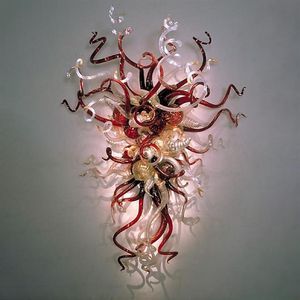 Lâmpadas retrô Murano arandela soprado à mão decoração estilo americano arte em vidro colorido luminária de parede para casa el2602
