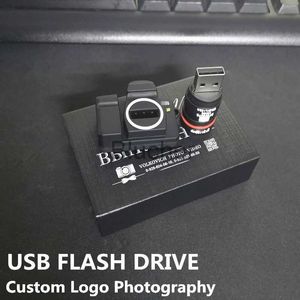 Minnekort USB Stick Memory Cards USB Stick Custom Camera USB Flash Drive 32 GB 64 GB 8GB 16GB Memory Stick Photography Wedding Present Box (över 20 st kan skriva ut) x0720