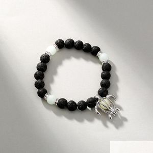 Other Fashion Accessories Designers Cross-Border Beaded Bracelet Fashionable Creative Black Volcanic Rock Personality Little Turtle Dhvvw