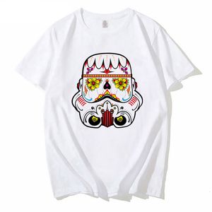 Mens TShirts Summer Fashion Super Luxury Tshirt Sugar Skull R2D2 Print Plus Size Casual Street Clothing Big High Top 230720