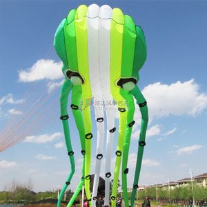 Accessori per aquiloni 15M 3D Octopus Soft Kite Aquilone da competizione gonfiabile a 5 colori Produttore di aquiloni Power a prova di strappo Pipa Profissional 230719