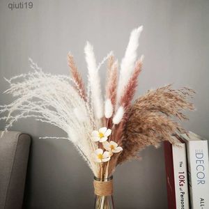 Suszone kwiaty naturalne pampas trawa suszone kwiaty bukiet prawdziwy sucha stokrotka lagurus boho wystrój domu bukiet dekoracja ślubna DIY Fleur Sechee R230720