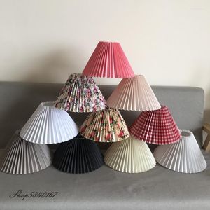 Lampy stołowe Pliski do lampy stojącej podłogi w stylu koreański plisowany uroczy biurko cień sypialnia E27