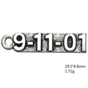 9-11-01 Charms zur Schmuckherstellung mit gravierten Zahlen Anderer individueller Schmuck3134