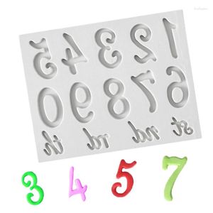 Выпекающие формы буквы. Числа образуют силиконовые тесто для формы DIY Алфавит Фондант шоколадные торты Украшение инструментов для мыла