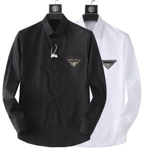 メンズドレスシャツ新しいカジュアルシャツメンズシングル胸長いプリント黒と白のネイルビーズシャツアジアサイズm-xxxl