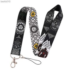 Viking Lanyard For Keychain ID Card Cover Pass student Mobile Phone USB Badge Holder Key Ring Neck Straps Accessories L230619