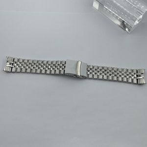 Titta på reparationssatser 22mm Universal Strap Solid rostfritt stål Watchband för NH35 NH36 Byt ut armband