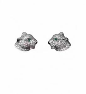 orecchini serie panthere per donna designer nonna smeraldo placcato oro 18 carati T0P qualità alta gioielleria moda contro qualità regalo squisito 006