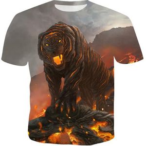 2019 Herren großes Sommer-neues 3D-Digitaldruck-Freizeit-T-Shirt260u